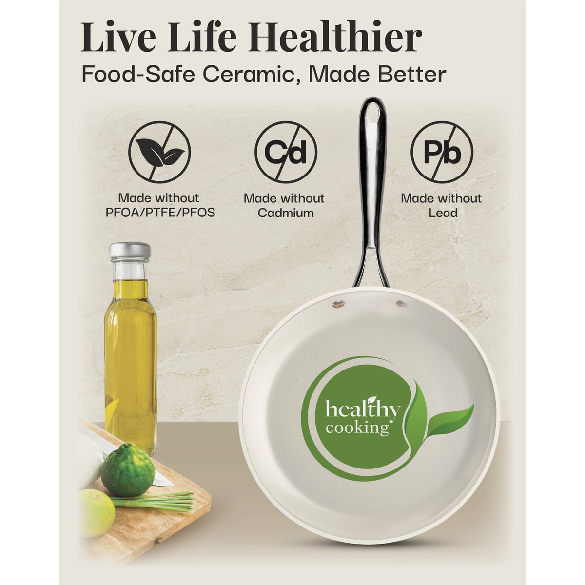 Gotham Steel Natural Collection 12 In. Fry Pan Image 3