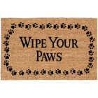 Americo Home Wipe Your Paws 18 In. x 30 In. Coir/Vinyl Door Mat Image 1