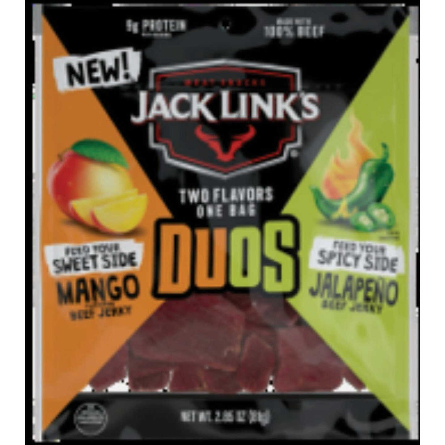 Jack Link's 2.85 Oz. Duos, Jalapeno/Mango Beef Jerky Image 1