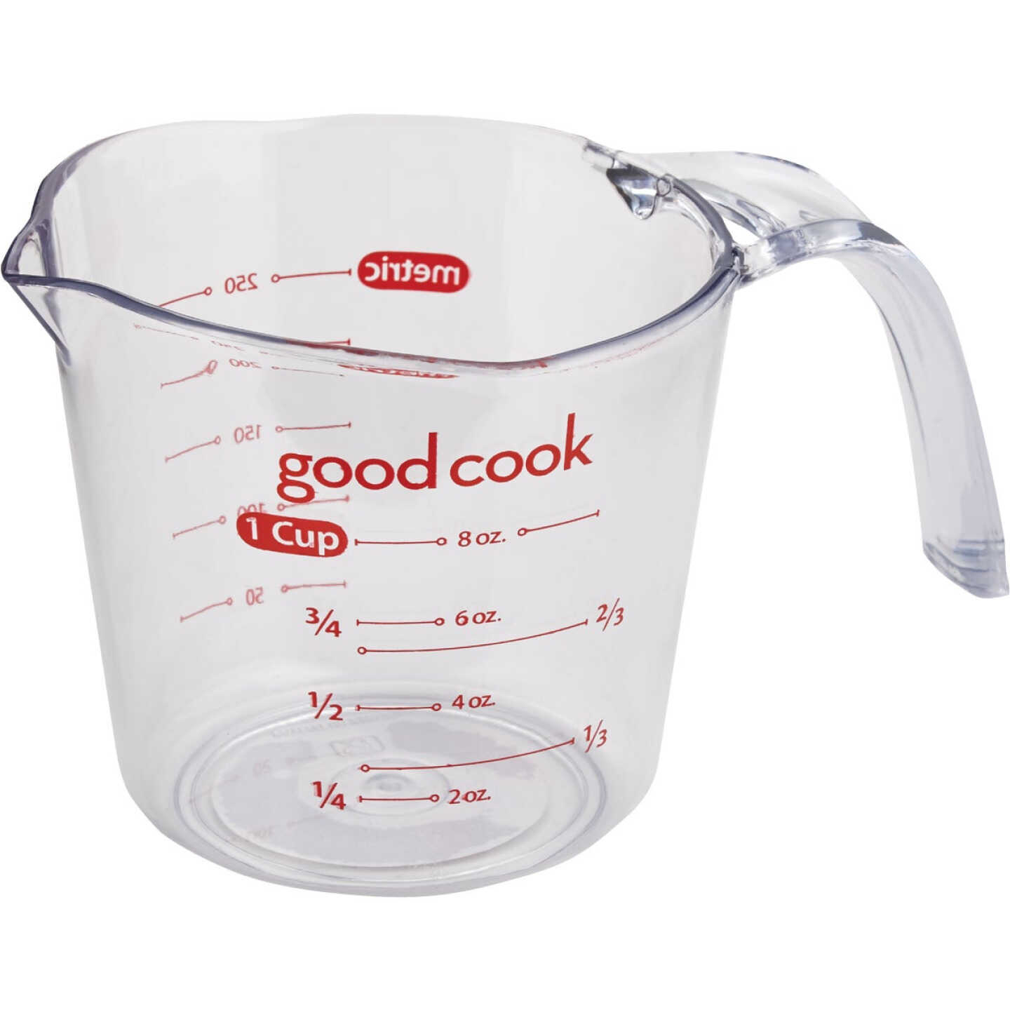 Goodcook 1 Cup Clear Plastic Measuring Cup Image 1