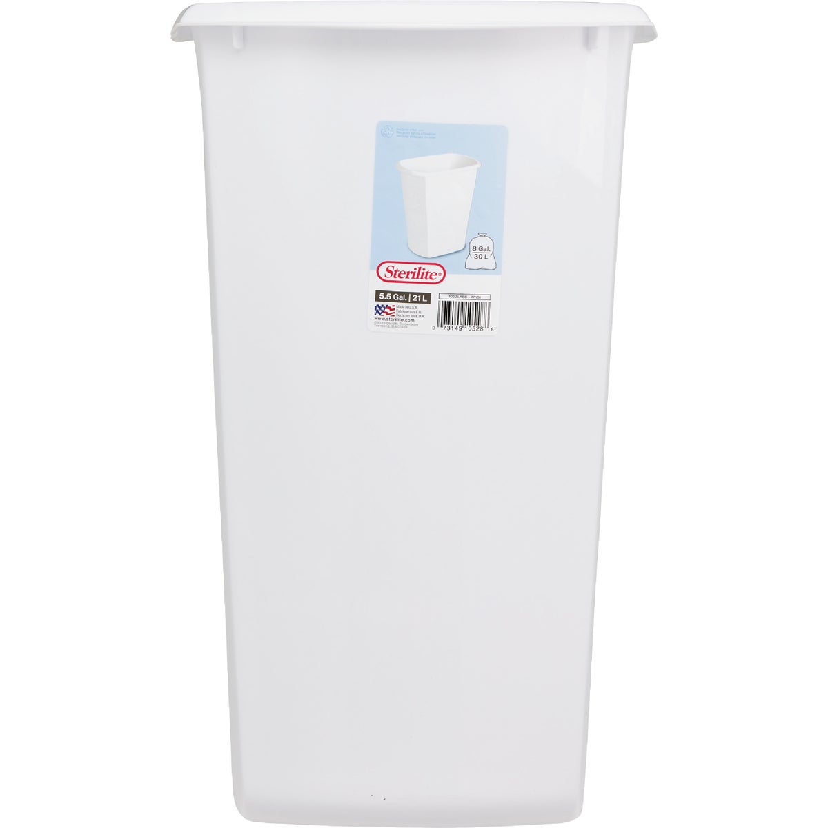 Sterilite 5.5 Gal. Rectangular Wastebasket Image 2