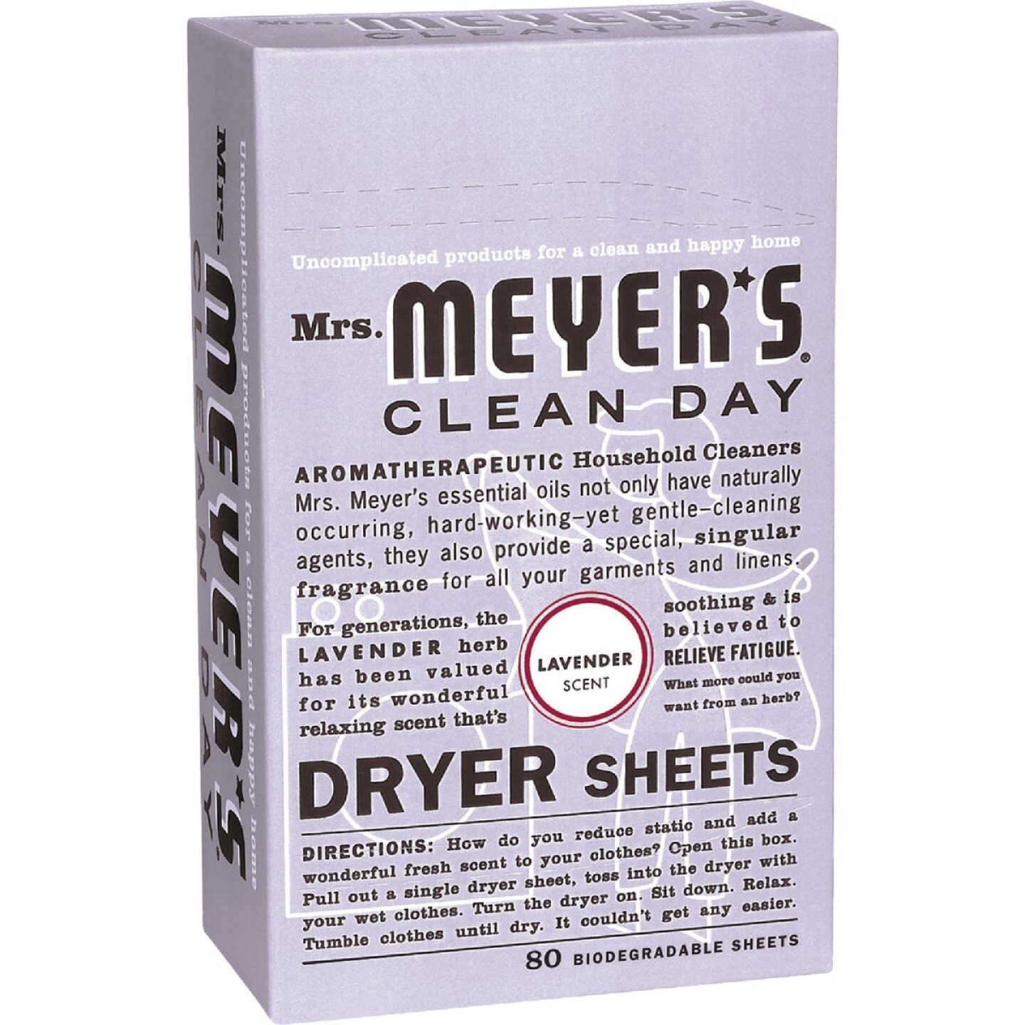 Mrs. Meyer's Clean Day Lavender Dryer Sheet (80-Count) Image 1