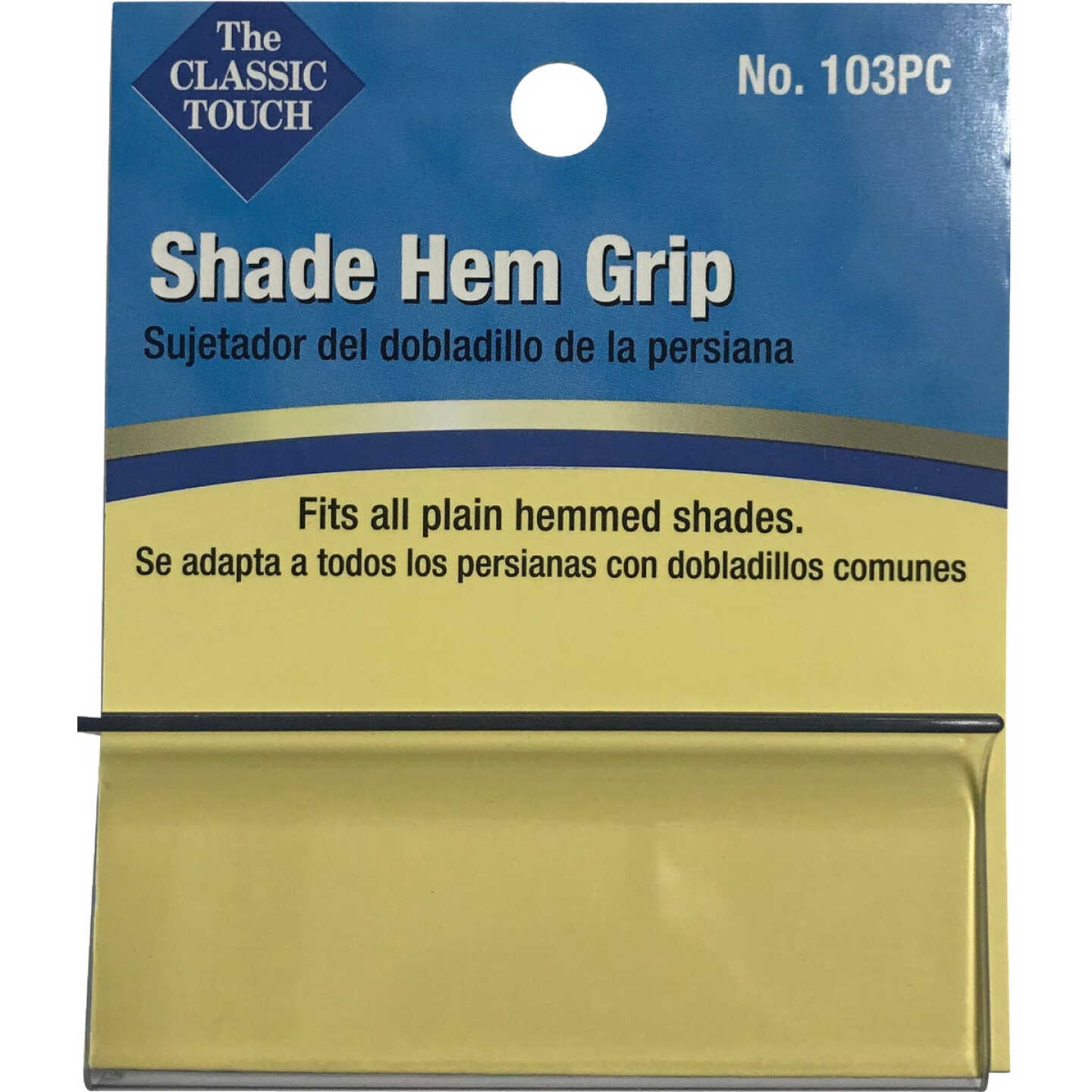 Friedland Shades Clear Plastic Roller Shade Grip Image 2