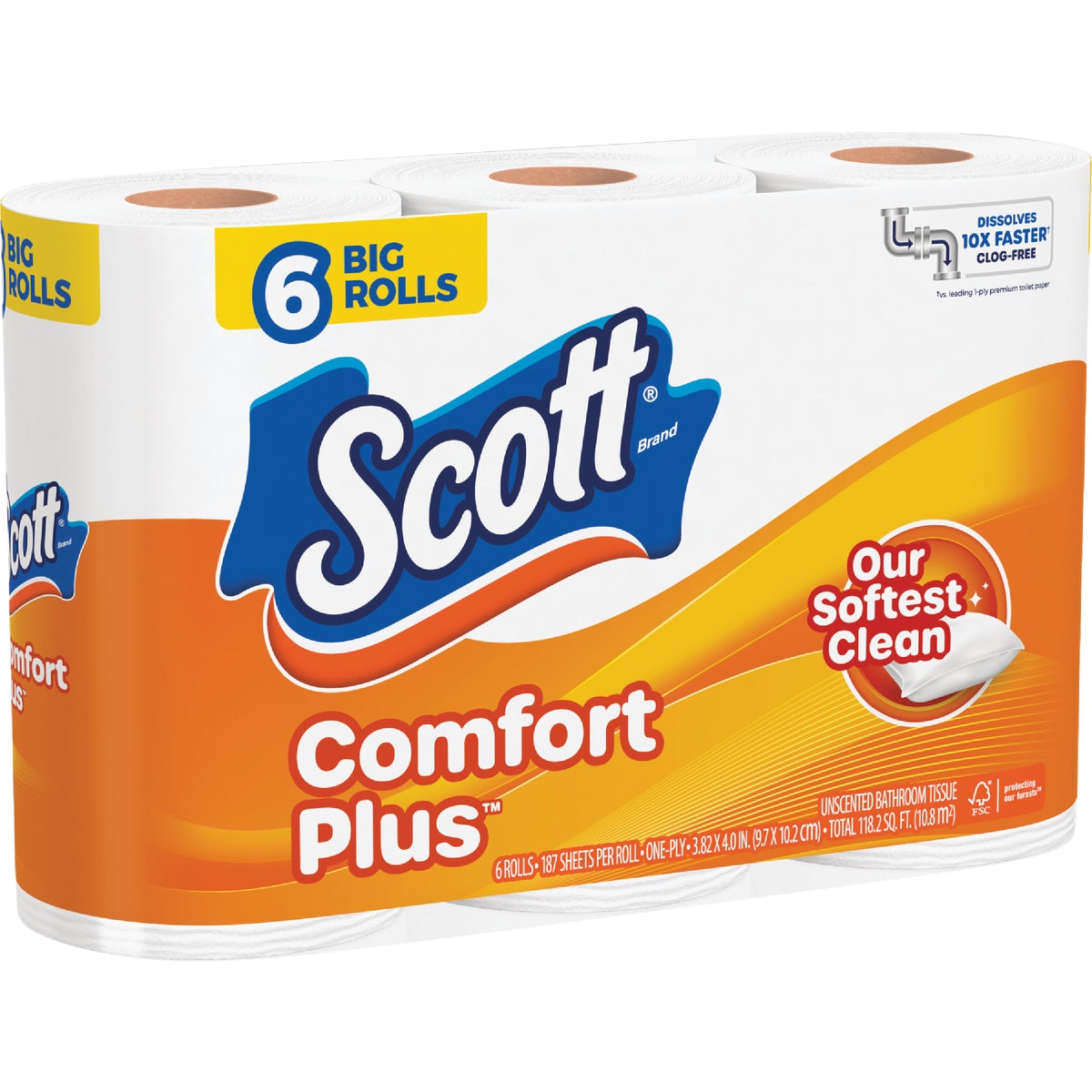 Scott Comfort Plus Toilet Paper (6 Big Rolls) Image 3