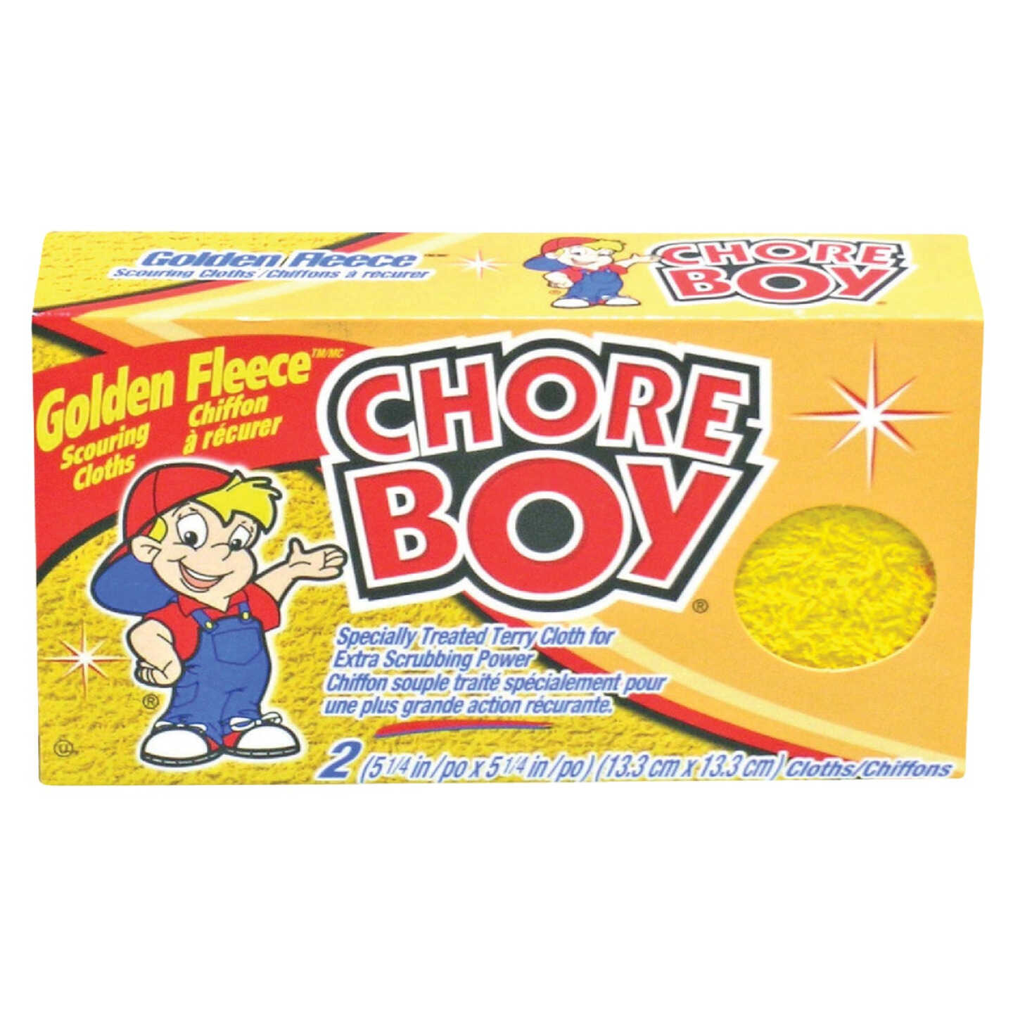 Chore Boy Golden Fleece Non-Metallic Cloth Sponges & Woven Scrubbers (2-Pack) Image 1
