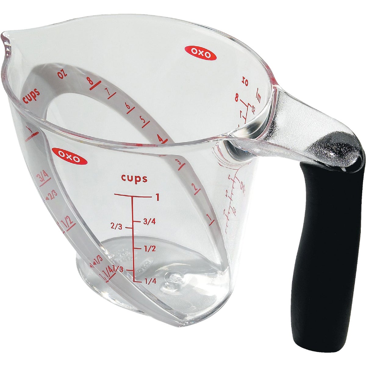 OXO Good Grips 1 Cup Clear Plastic Angled Measuring Cup Image 1
