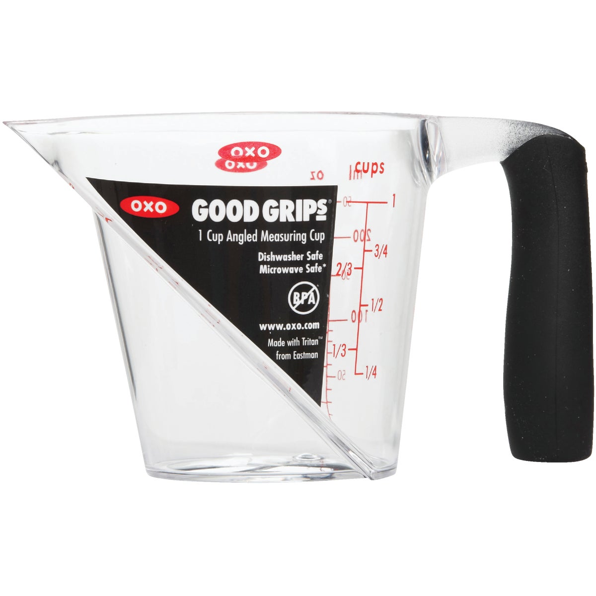 OXO Good Grips 1 Cup Clear Plastic Angled Measuring Cup Image 2