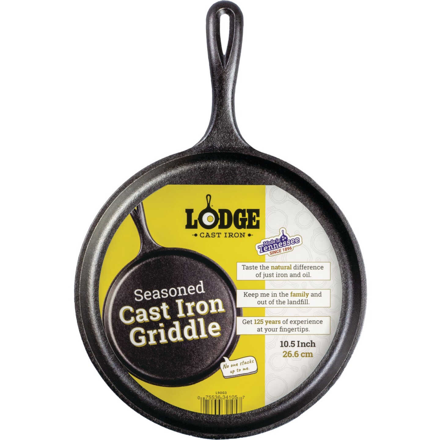 Lodge 10.5 In. Dia. Cast Iron Griddle Image 2