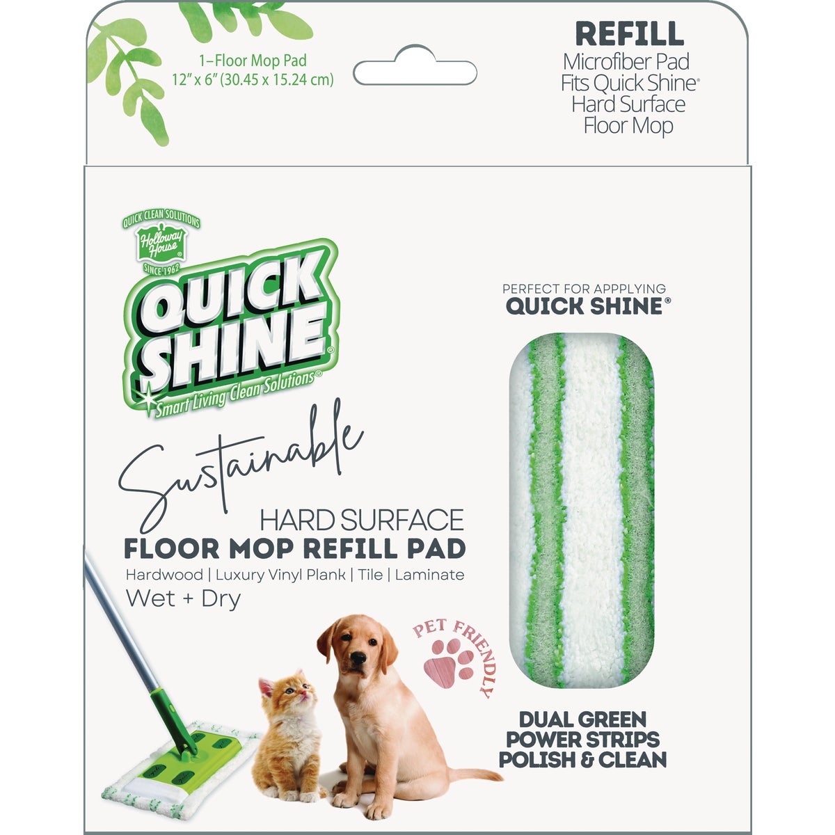 Quick Shine Hard Surface Floor Mop Refill Pad Image 6