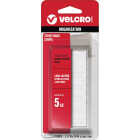 VELCRO Brand 3/4 In. x 3-1/2 In. White Sticky Back Hook & Loop Strips (4 Ct.) Image 1