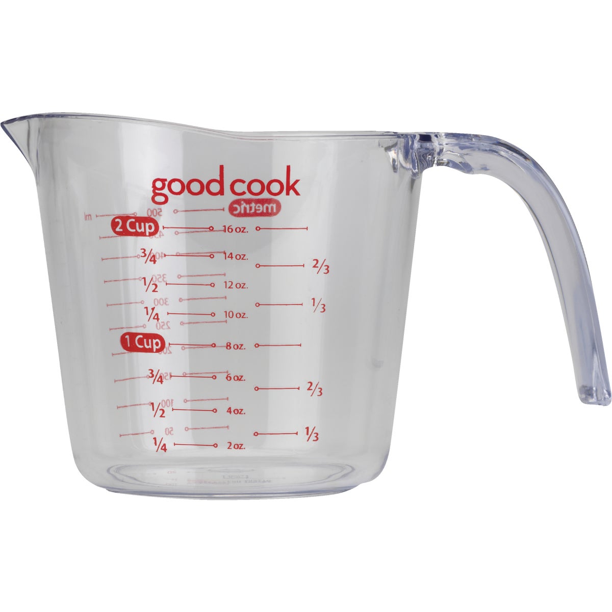 Goodcook 2 Cup Clear Plastic Measuring Cup Image 2