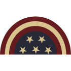 Rockport Premium Americana 18 In. x 30 In. Coir Outdoor Doormat, Half Moon Stars Image 1