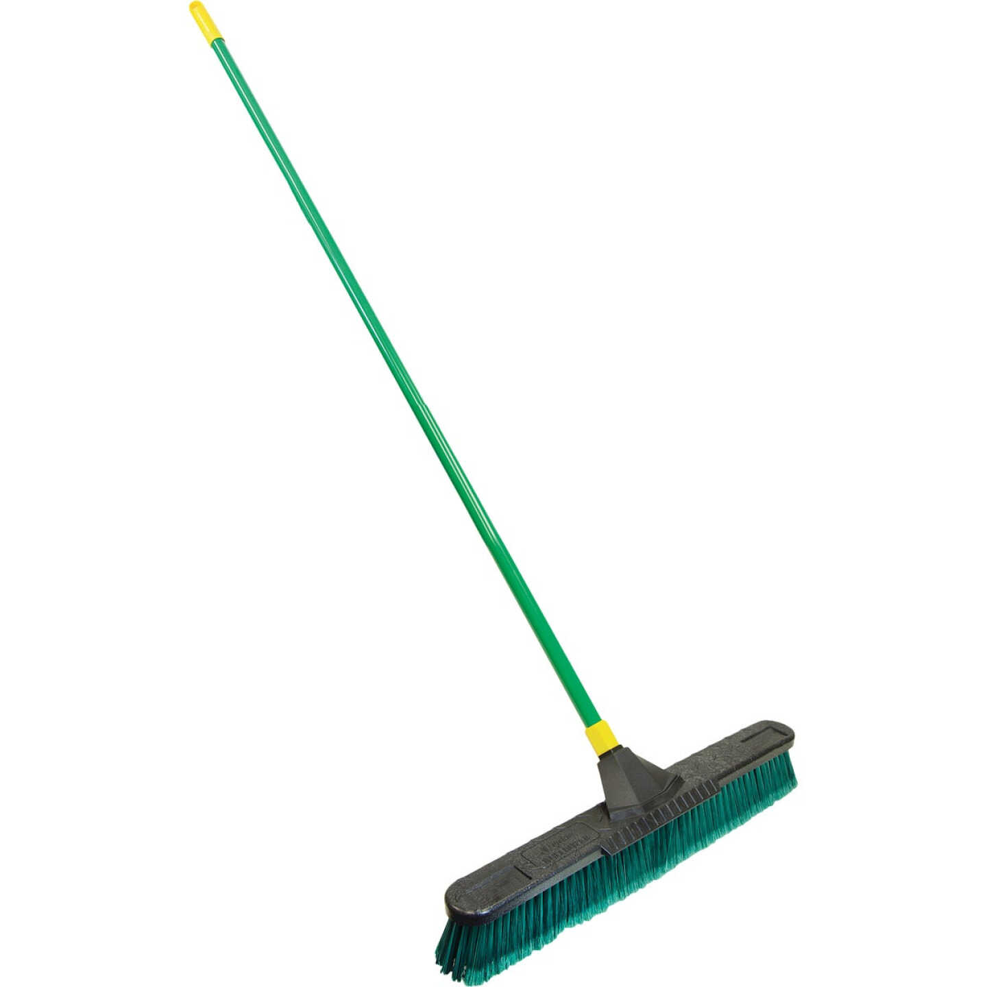 Quickie Bulldozer 24 In. Multi-Surface Push Broom with Scraper Image 1