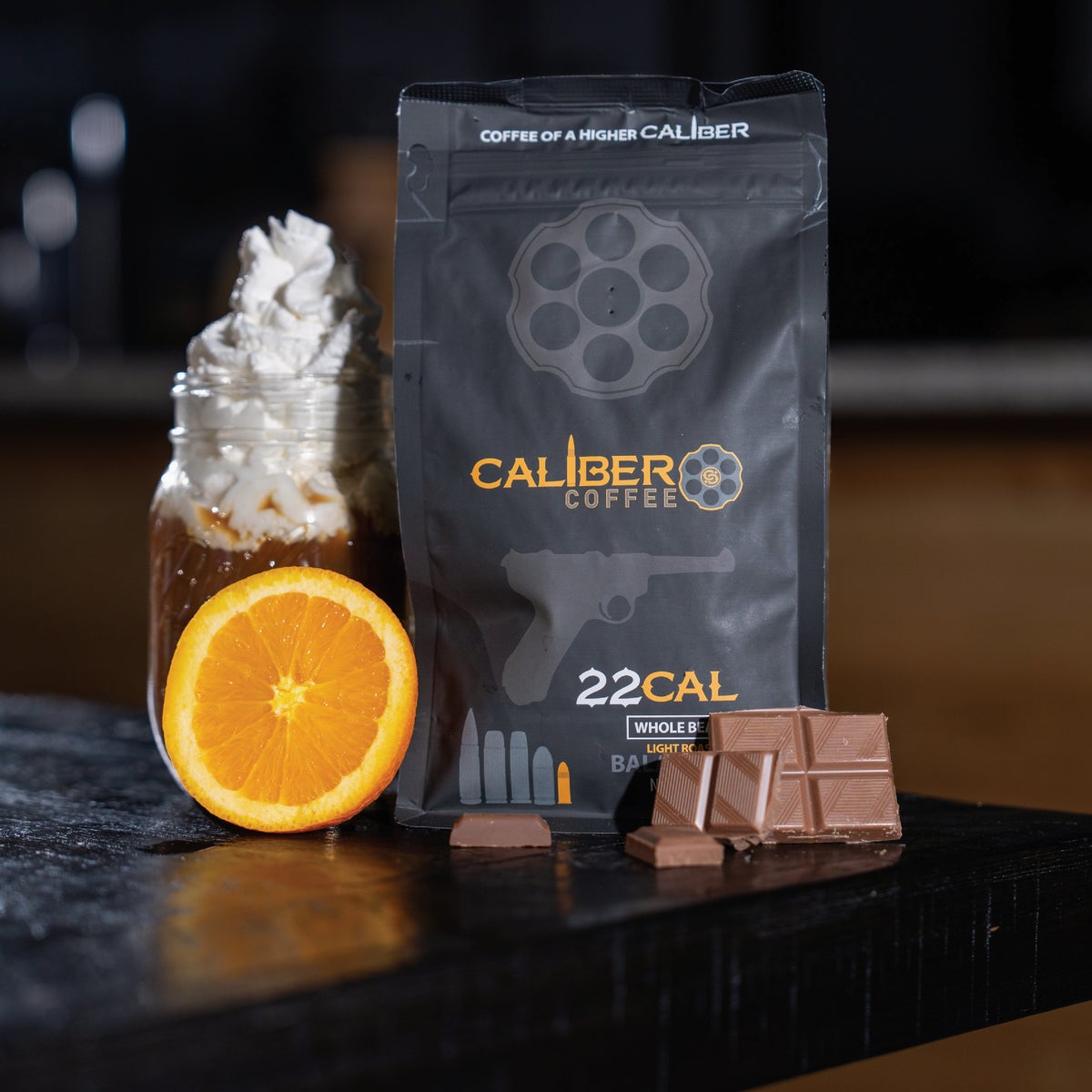 Caliber Coffee .22 Cal Whole Bean Light Roast, 12 Oz. Bag Image 3