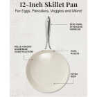 Gotham Steel 12 In. Hammered Cream Collection Fry Pan Image 7