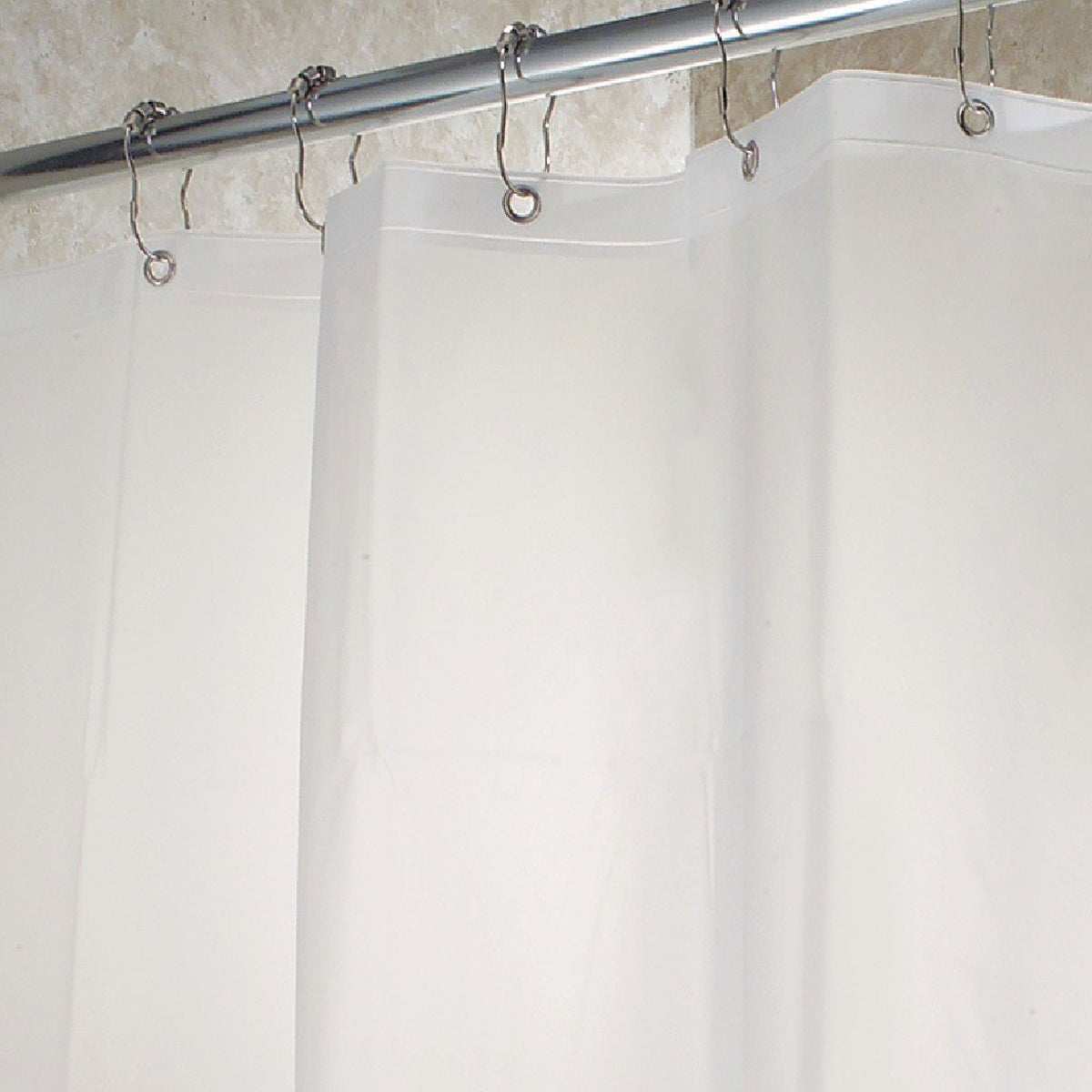 iDesign 72 In. x 72 In. Frost EVA Shower Curtain Liner Image 3