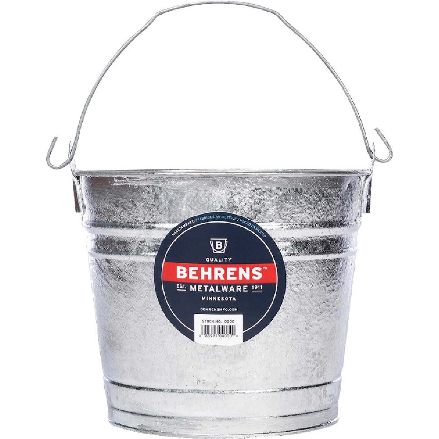 Behrens 8 Qt. Hot-Dipped Steel Pail Image 1