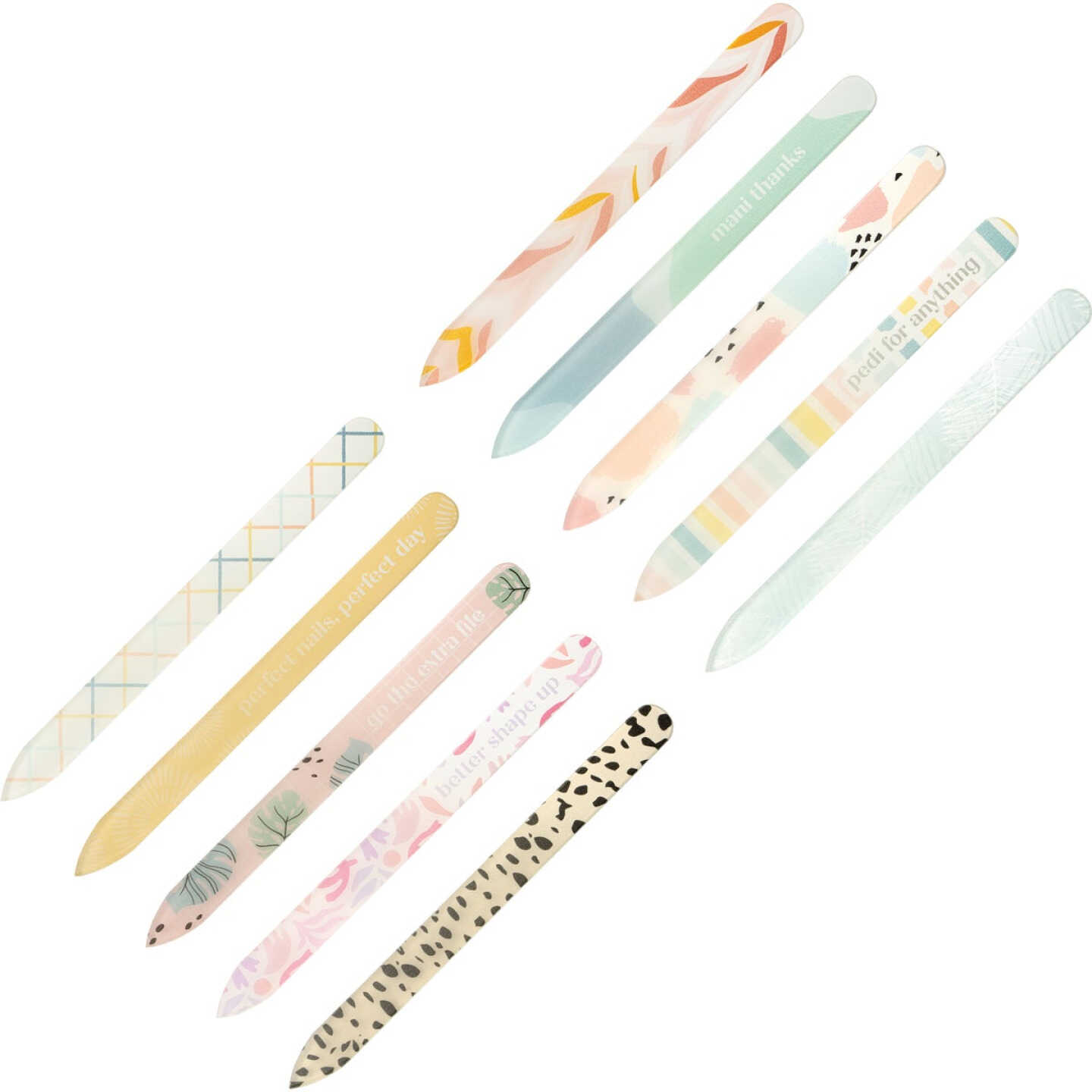 Lemon Lavender Better Shape Up Glass Nail File with Clear Travel Case Image 1
