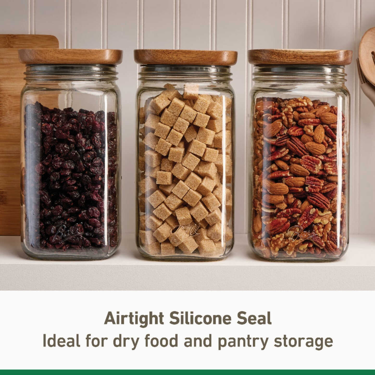 Ball 9.9 Cup Stack & Store Jar with Wooden Lid Image 2