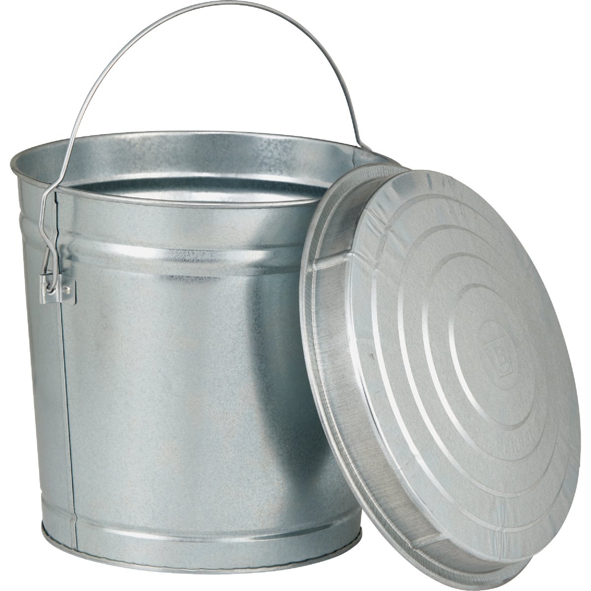 Behrens 10 Gal.  Galvanized Locking Lid Trash Can with Lid Image 5