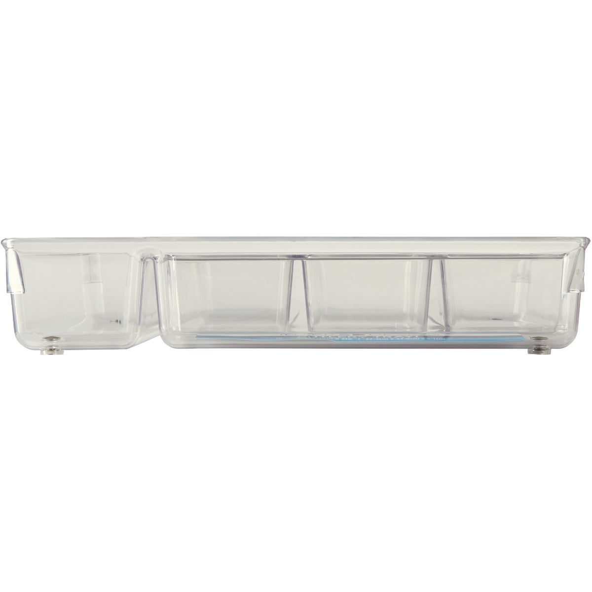 iDesign Linus 10.75 In. W. x 13.75 In. L. x 2 In. D. Clear Cutlery Tray Image 2
