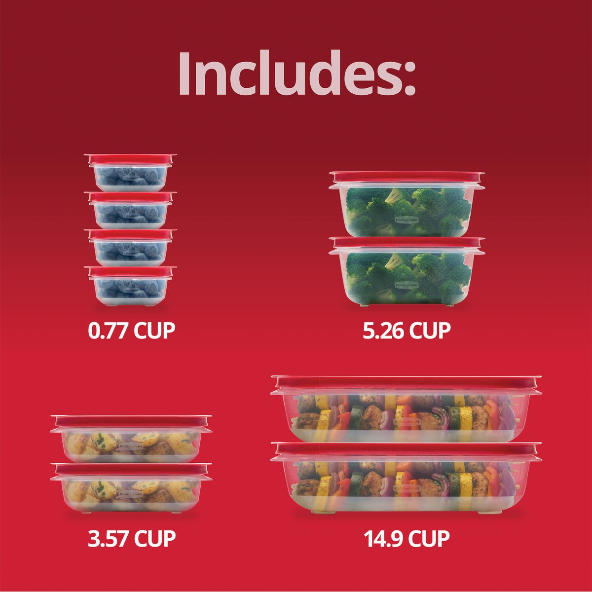 Rubbermaid EasyStore Food Storage Containers with Lids (20-Piece) Image 2