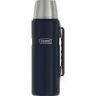 Thermos Stainless King 40 Oz. Matte Blue Stainless Steel Insulated Vacuum Bottle with Handle Image 1
