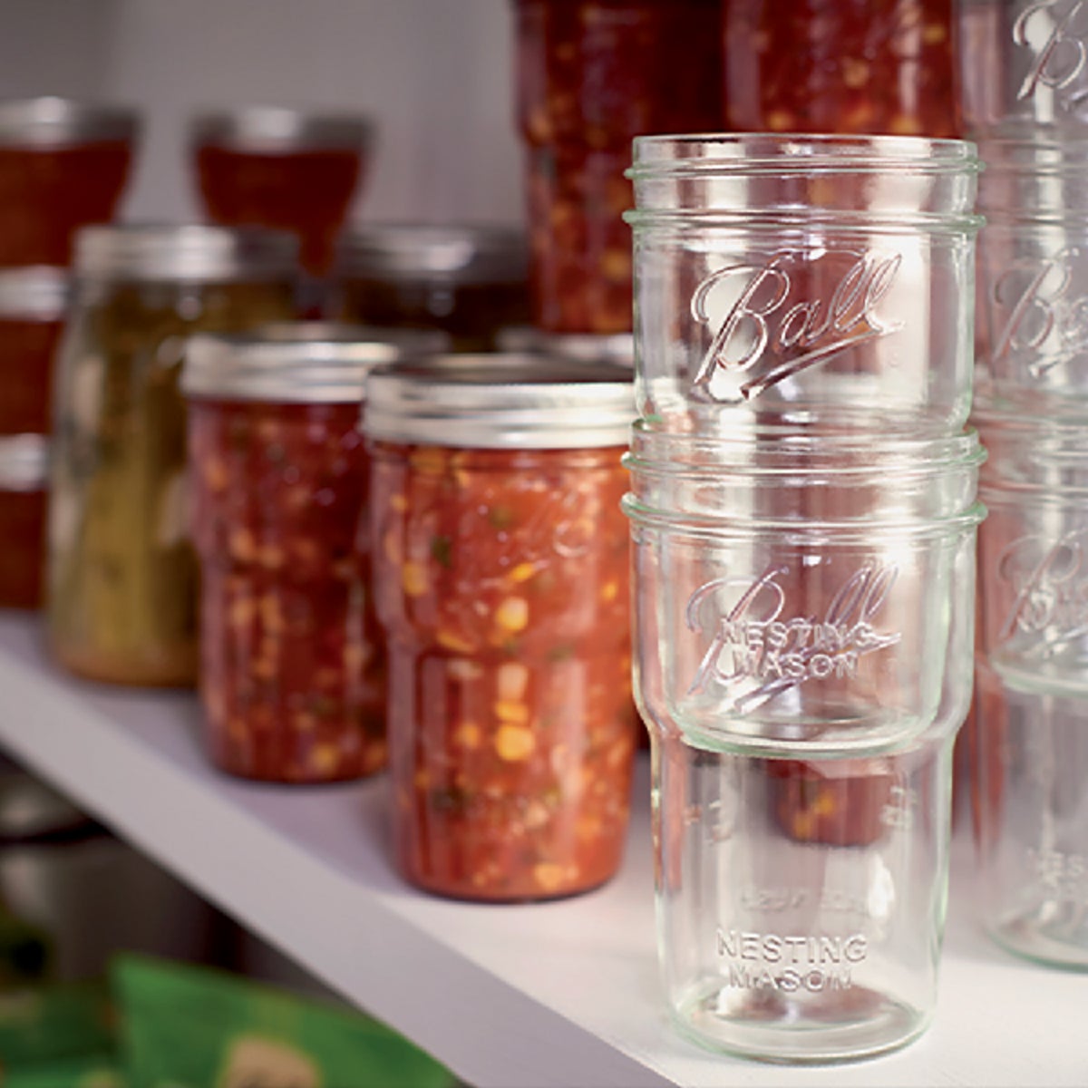 Ball Wide Mouth 16 Oz Nesting Mason Jar (4-Pack) Image 3