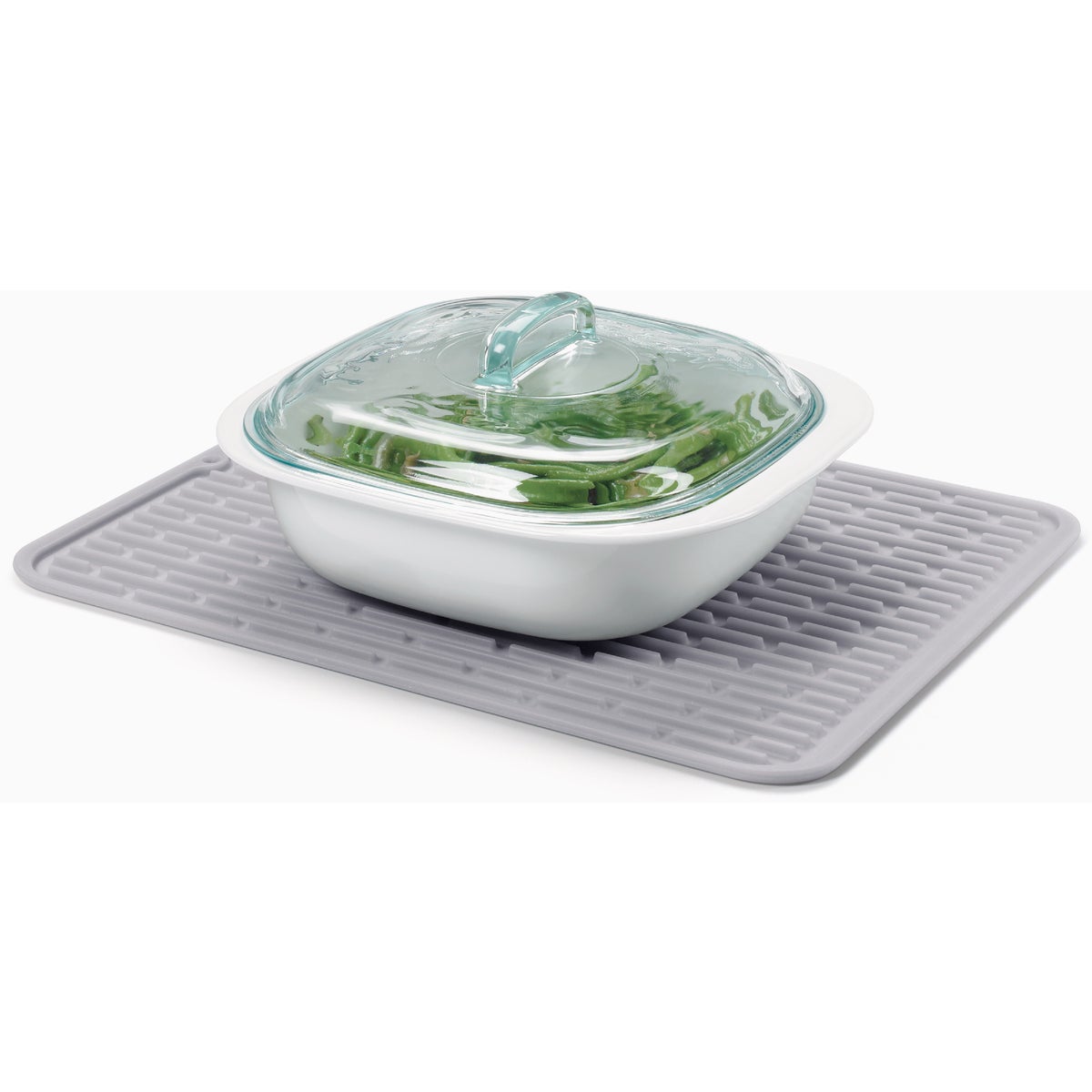 OXO Good Grips 12.5 In. x 16.9 In. Large Gray Silicone Drying Mat Image 5