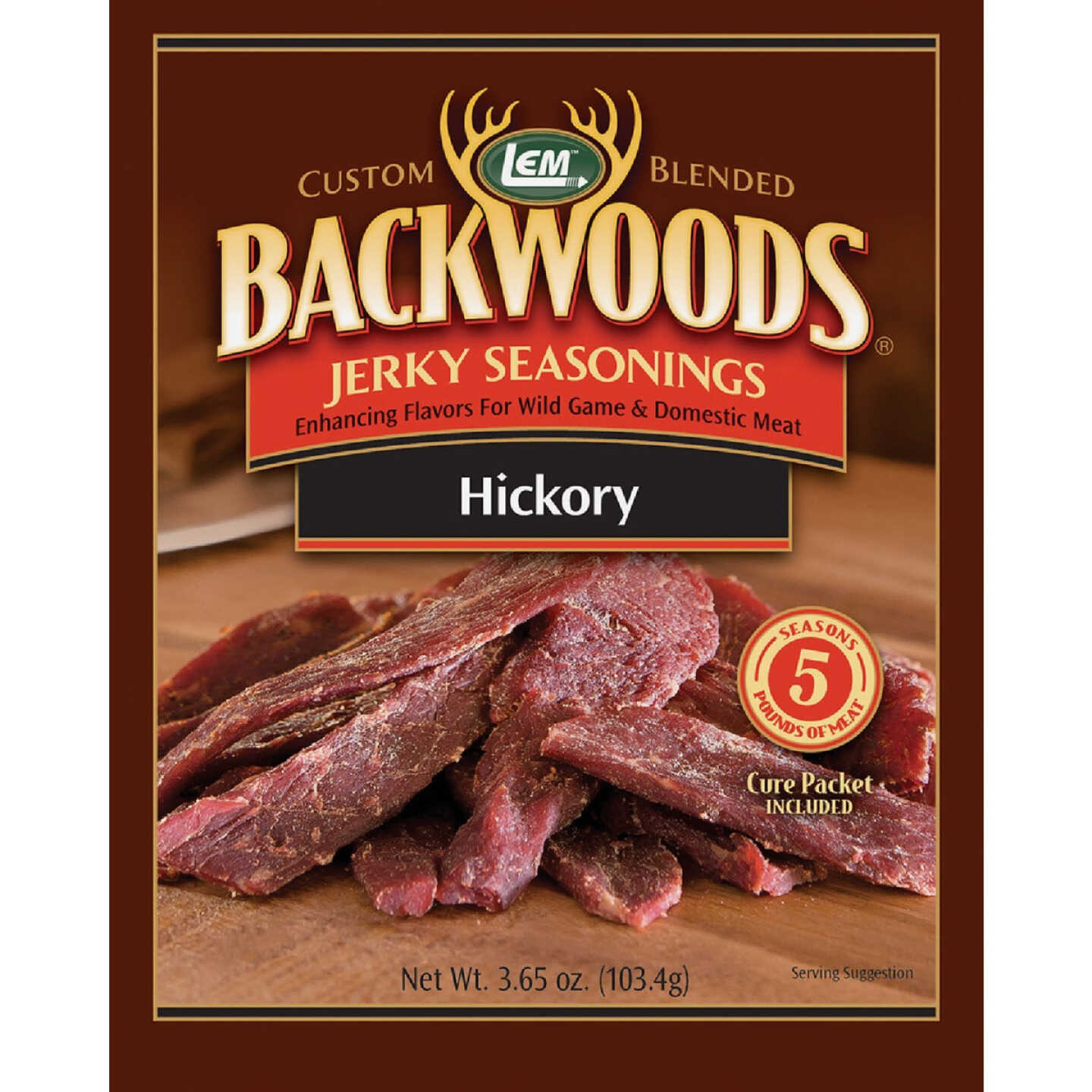 LEM Backwoods 3.65 Oz. Hickory Jerky Seasoning Image 1