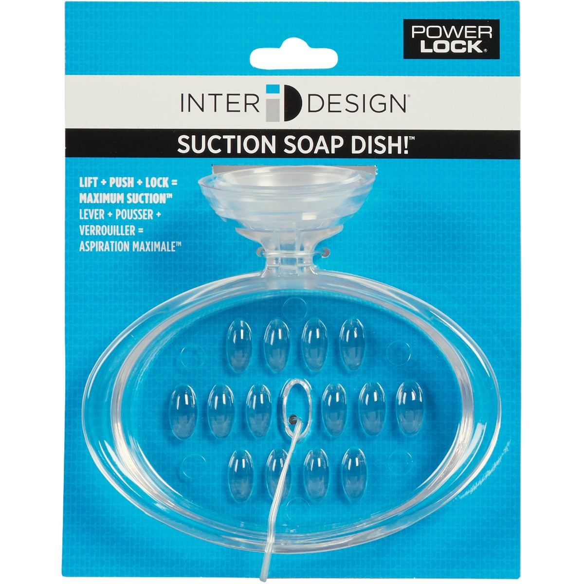 iDesign Power Lock Clear Soap Dish Image 2