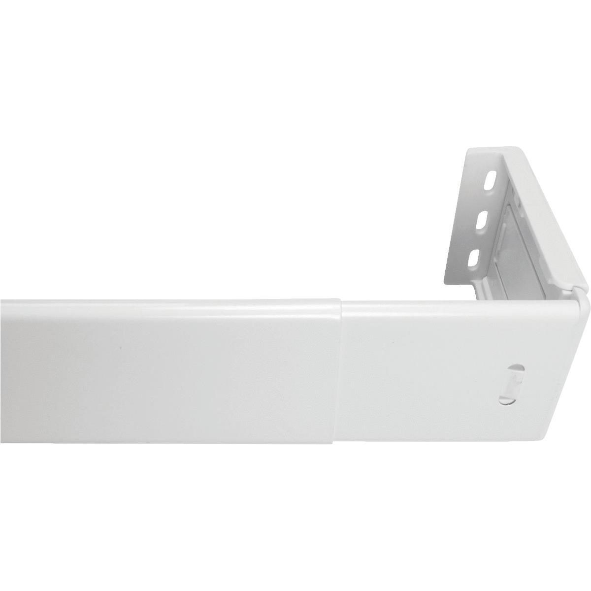 Levolor Continental II 48 In. To 84 In. 2-1/2 In. Single White Curtain Rod