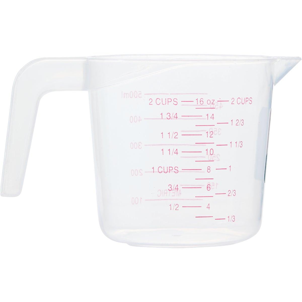 Smart Savers 2 Cup White Plastic Measuring Cup