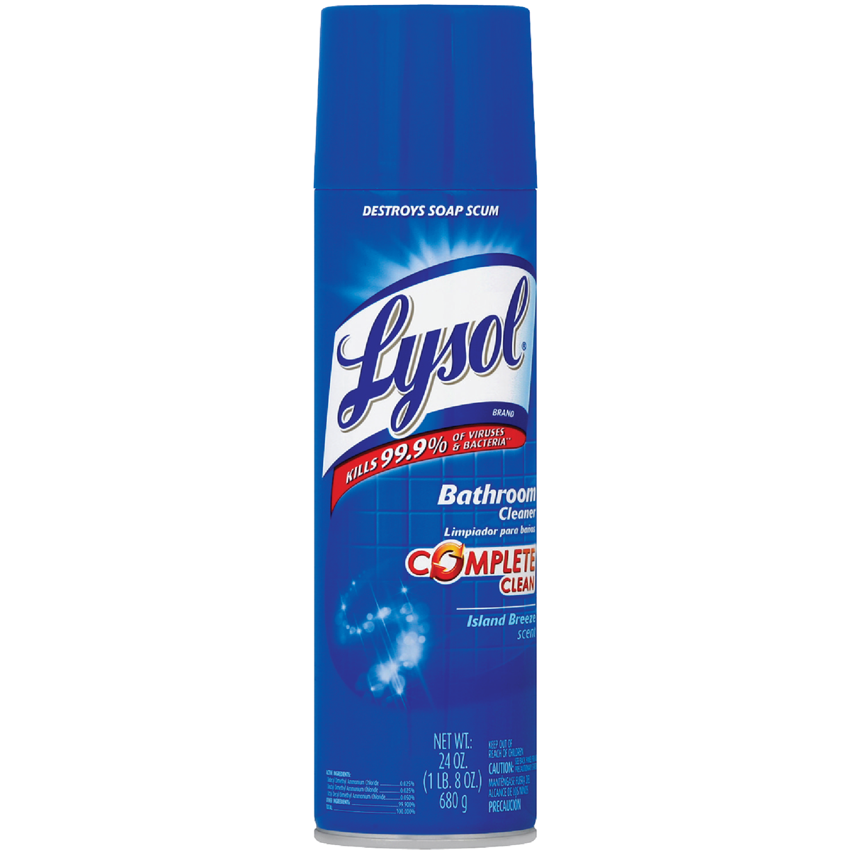 Lysol 24 Oz. Aerosol Complete Bathroom Cleaner Image 1