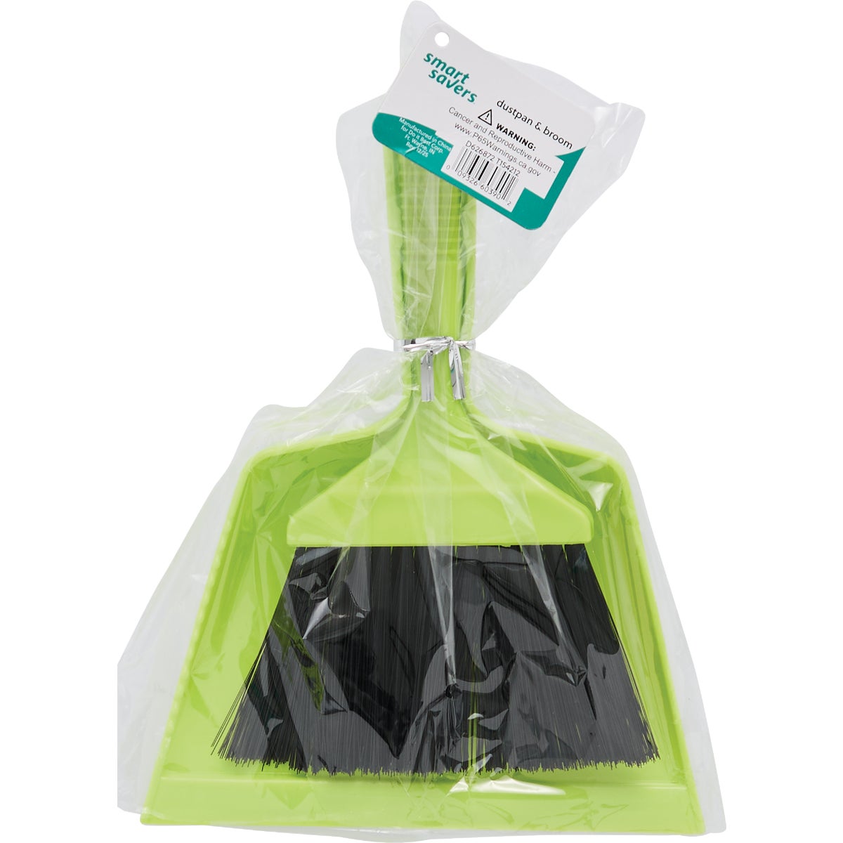 Smart Savers 6.7 In. Polypropylene Whisk Broom with Dust Pan