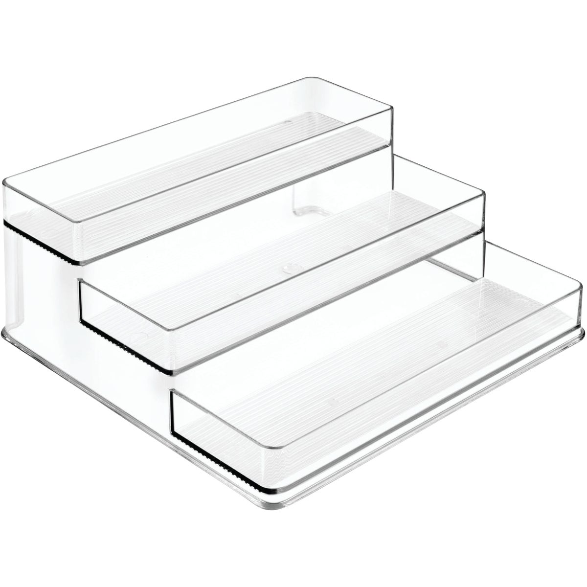 iDesign Linus Clear Plastic Stadium Spice Rack Image 1