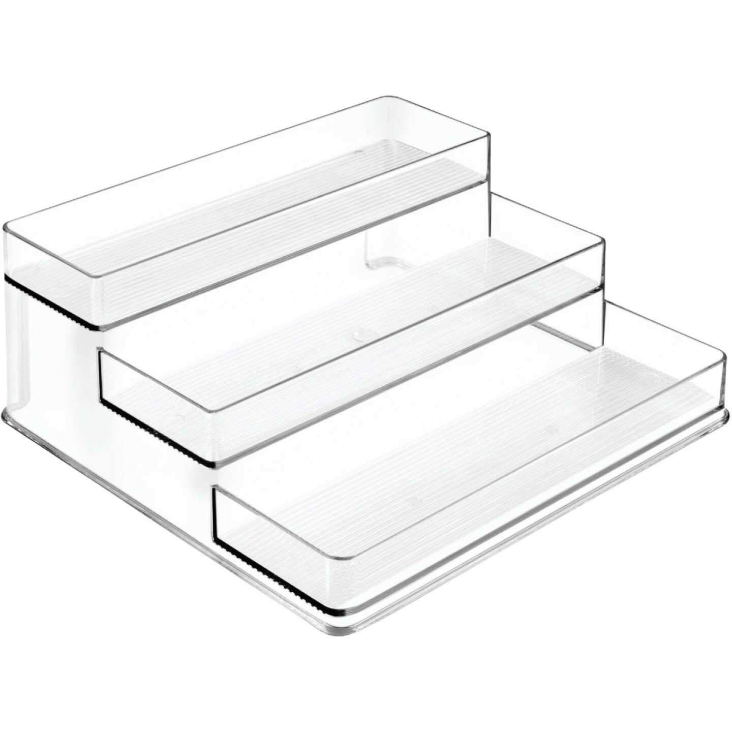 iDesign Linus Clear Plastic Stadium Spice Rack Image 1