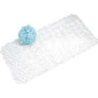 iDesign Pebblz 13.5 In. x 26 In. Clear Bath Mat Image 1