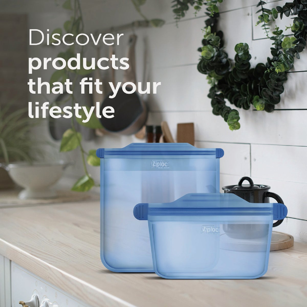 Ziploc Endurables 4-Cup Medium Pouch Food Storage Image 2