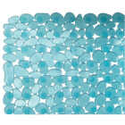 iDesign Pebblz 13.5 In. x 26 In. Blue Bath Mat Image 4