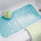 iDesign Pebblz 13.5 In. x 26 In. Blue Bath Mat Image 2