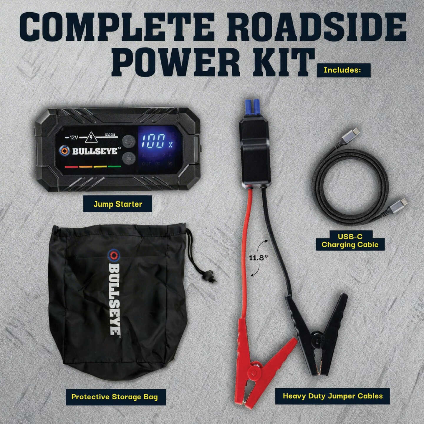Bullseye 1000 Amp 12-Volt Rechargeable Jump Starter Image 2