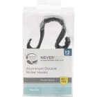 Zenna Home Rustproof Matte Black Double Roller Shower Curtain Hooks (12-Count) Image 3