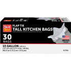 Do it Best 13 Gal. Tall Kitchen White Trash Bag (30-Count) Image 1