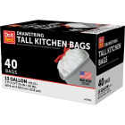 Do it Best 13 Gal. Tall Kitchen White Trash Bag (40-Count) Image 3