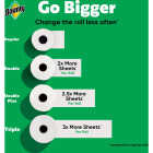 Bounty Full Sheet Paper Towels, 8 Double Plus Rolls Image 2