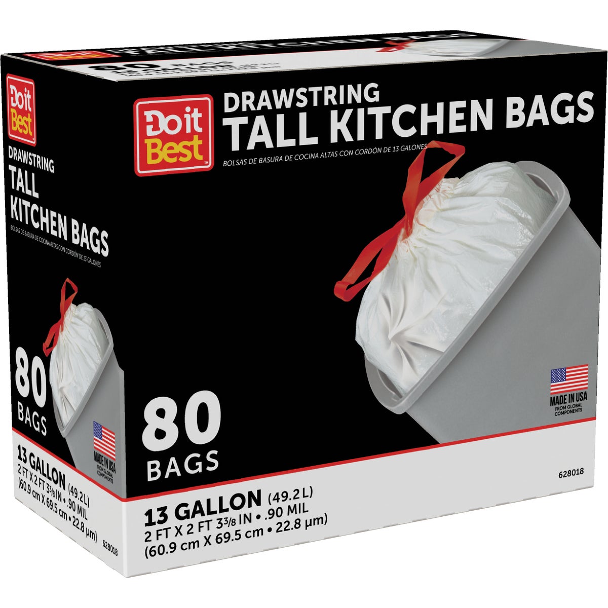 Do it Best 42 Gal. Twist Tie Contractor Black Trash Bag (50-Count) Image 2