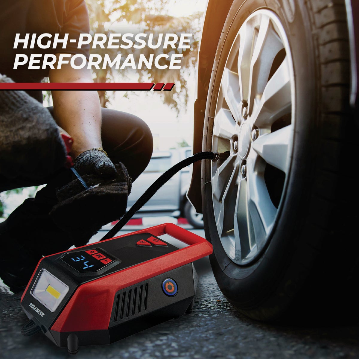 Bullseye 12V DC Handheld Tire Inflator Image 5