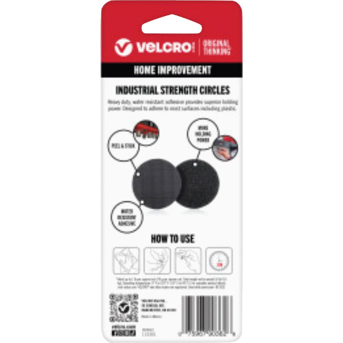 VELCRO Brand 1-7/8 In. Black Industrial Strength Hook & Loop Disc (4 Ct.) Image 4