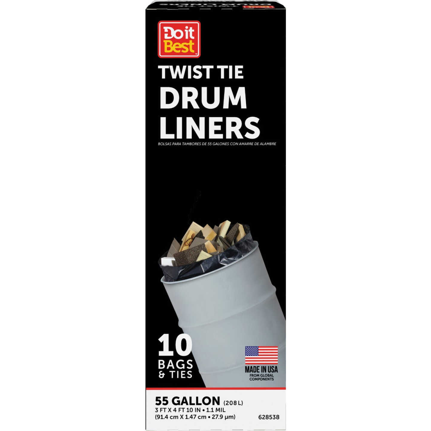 Do it Best 55 Gal. Black Drum Liner (10-Count) Image 3